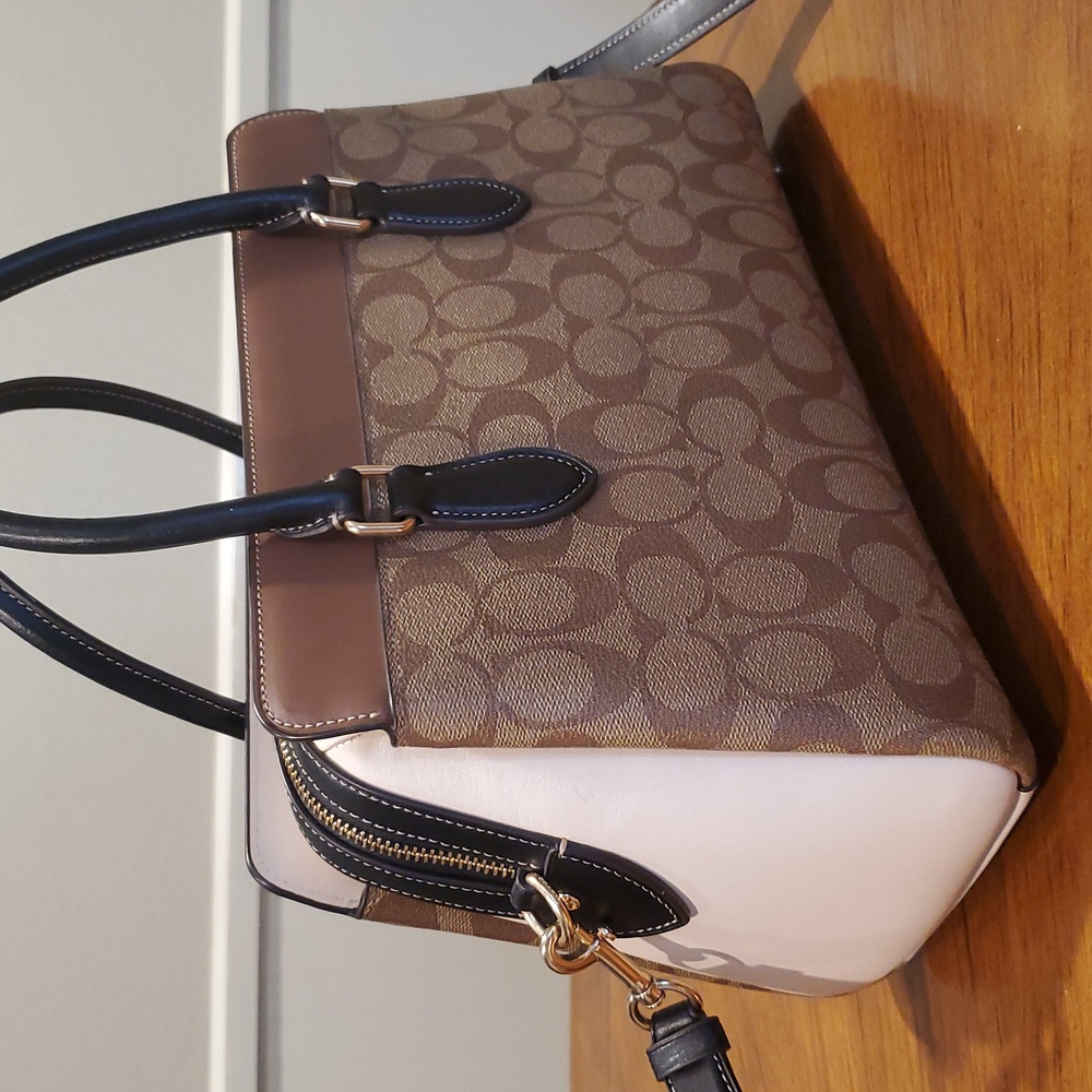 Coach Darcie Signature Carryall Colorblock Bag - Picture 5 of 16